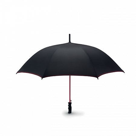 Зонт полуавтомат со стержнем из стекловолокна и черной пластиковой ручкой