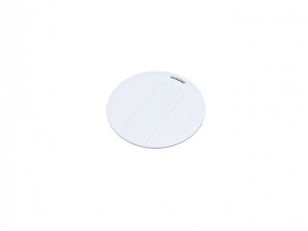 USB 2.0- флешка на 8 Гб в виде пластиковой карточки круглой формы