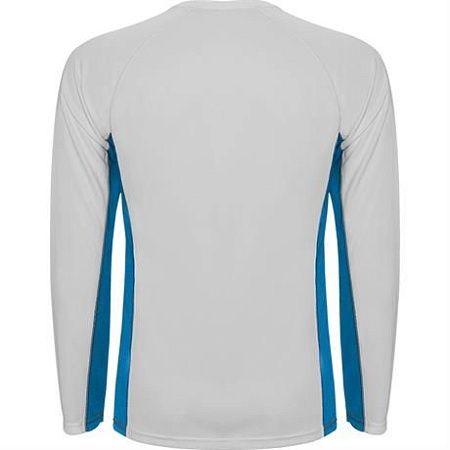 Спортивная футболка SHANGHAI L/S мужская, белый/королевский синий