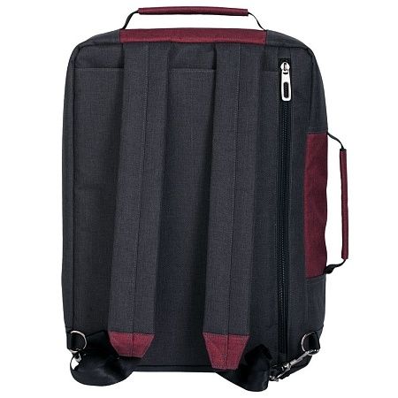Рюкзак для ноутбука 2 в 1 twoFold, серый с темно-серым
