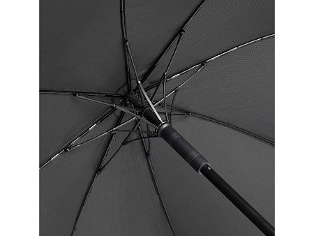 Зонт-трость Carbon с куполом из переработанного пластика