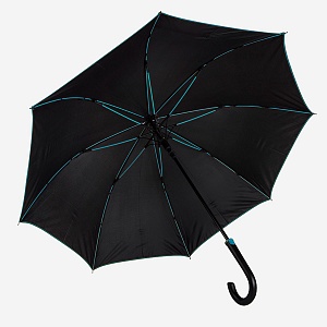 Зонт-трость BACK TO BLACK, полуавтомат