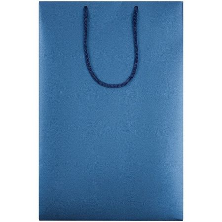 Пакет бумажный «Блеск», средний, синий