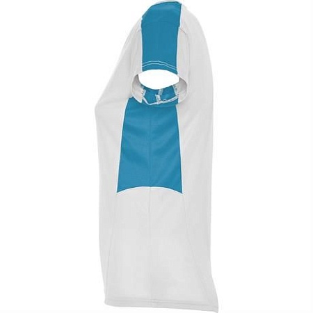 Спортивная футболка SUZUKA женская, белый/бирюзовый