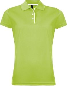 Рубашка поло женская PERFORMER WOMEN 180 зеленое яблоко